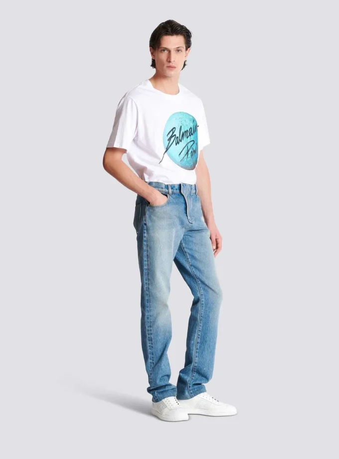 Jeans in denim dalla vestibilità regolare Jeans in denim dalla vestibilità regolare