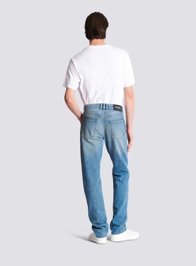 Jeans in denim dalla vestibilità regolare Jeans in denim dalla vestibilità regolare