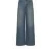 Jeans in denim slavato a gamba larga Jeans in denim slavato a gamba larga
