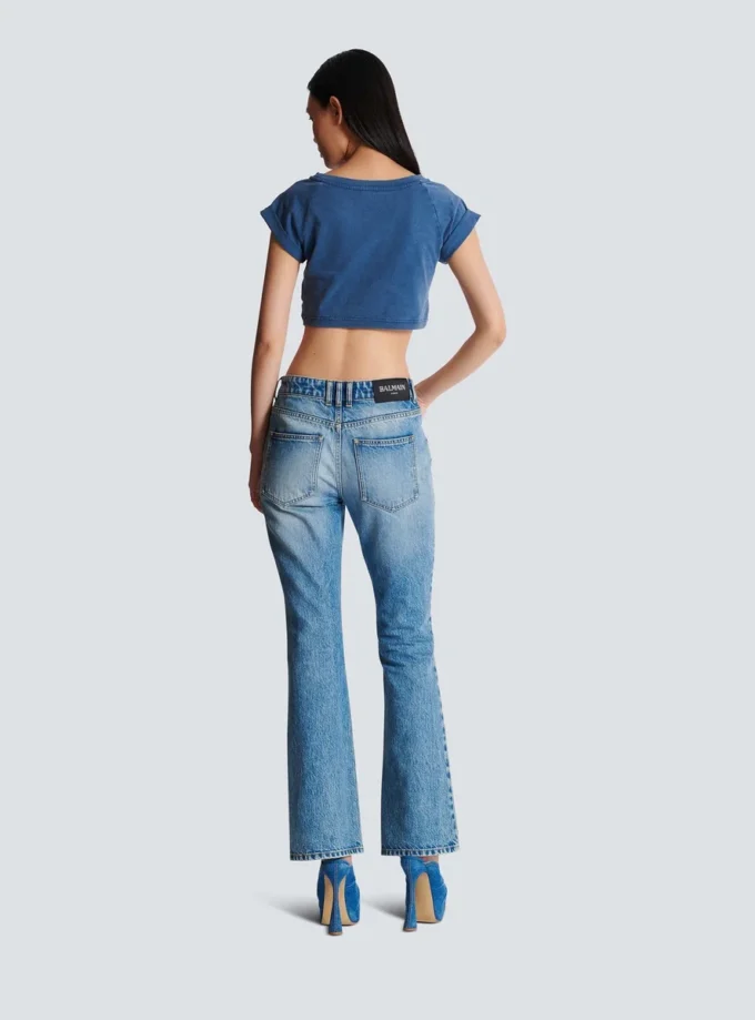 Jeans svasati in denim Jeans svasati in denim