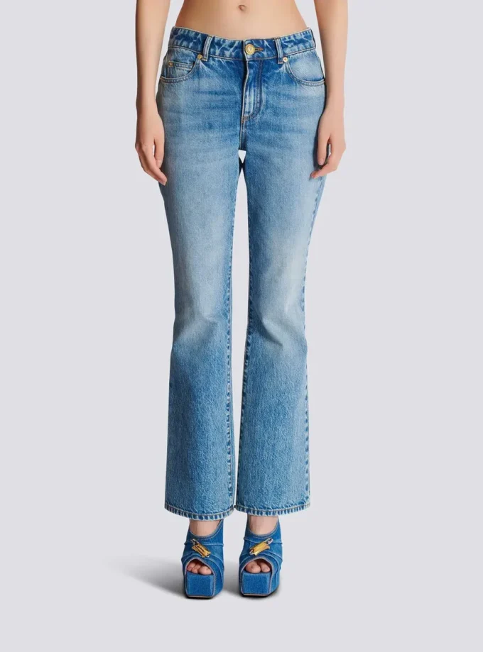 Jeans svasati in denim Jeans svasati in denim