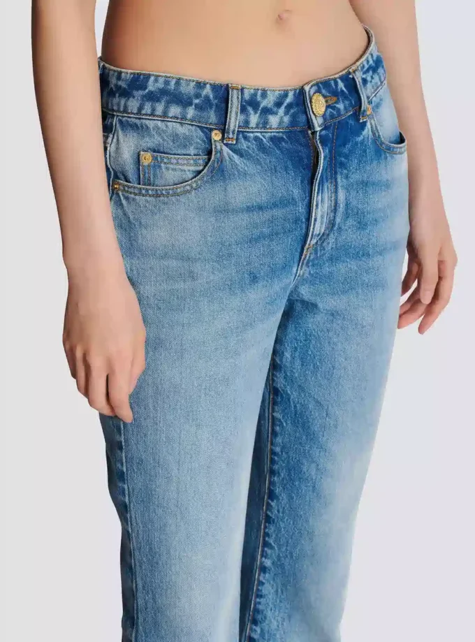 Jeans svasati in denim Jeans svasati in denim