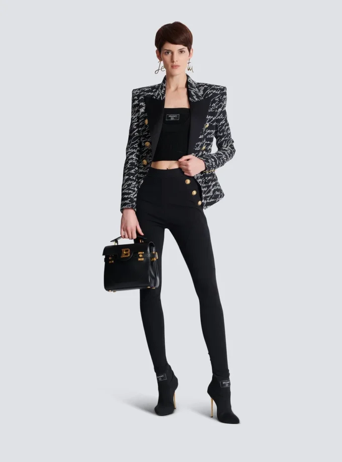 Leggings in jersey con 6 bottoni Leggings in jersey con 6 bottoni