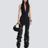 Leggings in jersey con staffa Leggings in jersey con staffa