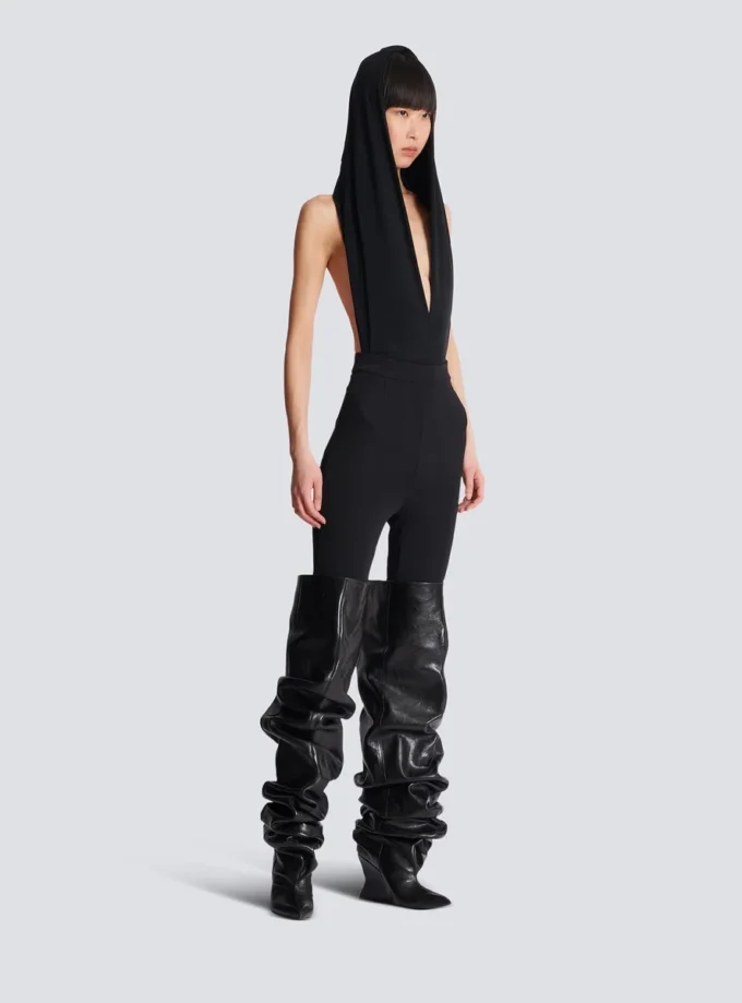 Leggings in jersey con staffa Leggings in jersey con staffa