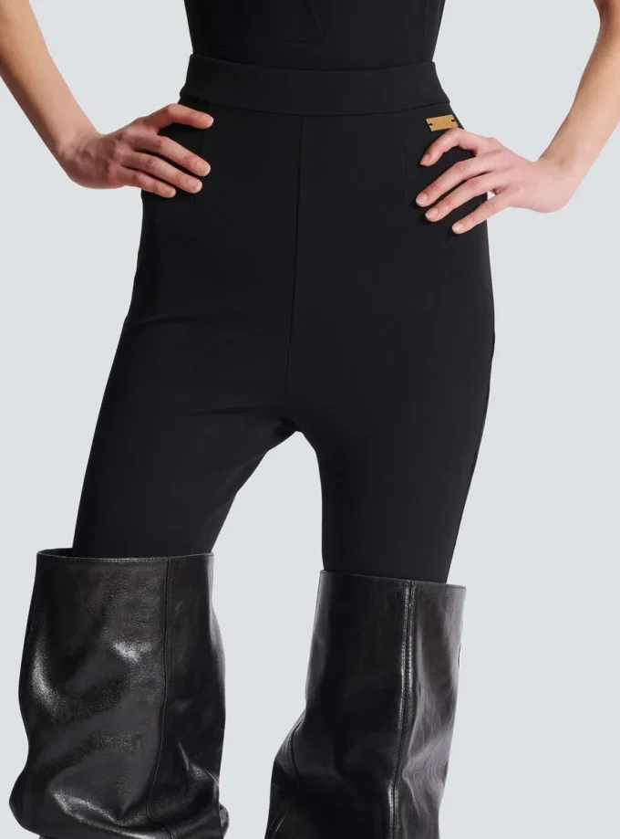 Leggings in jersey con staffa Leggings in jersey con staffa