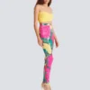 Leggings in jersey con stampa rose Leggings in jersey con stampa rose