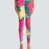 Leggings in jersey con stampa rose Leggings in jersey con stampa rose