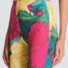 Leggings in jersey con stampa rose Leggings in jersey con stampa rose