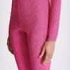 Leggings in maglia con monogramma