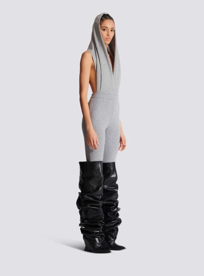 Leggings in maglia di cotone