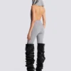Leggings in maglia di cotone