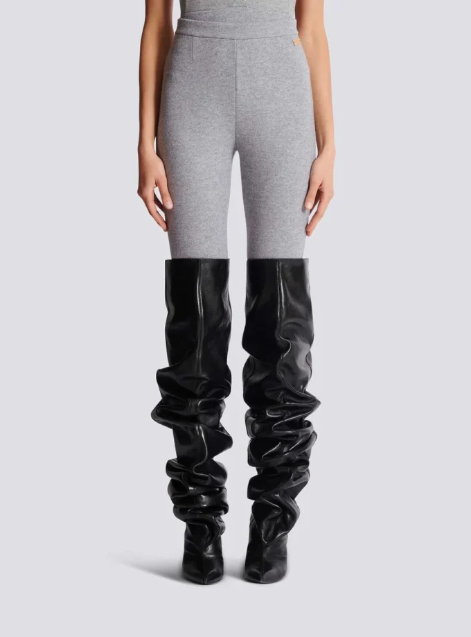 Leggings in maglia di cotone