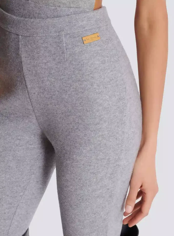 Leggings in maglia di cotone