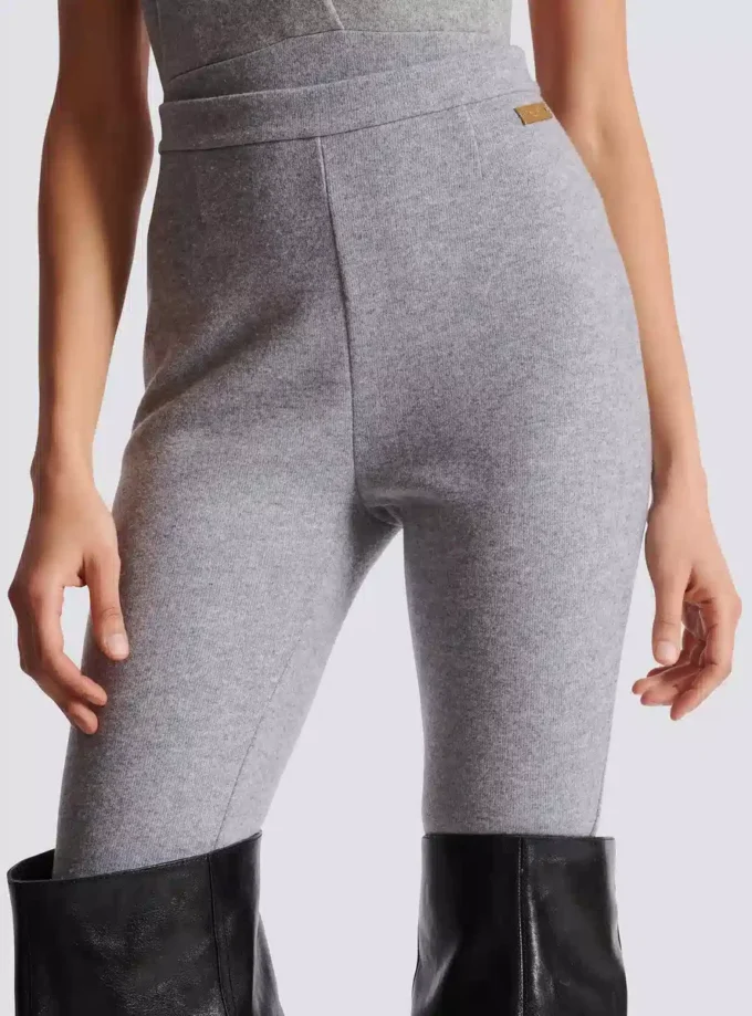 Leggings in maglia di cotone