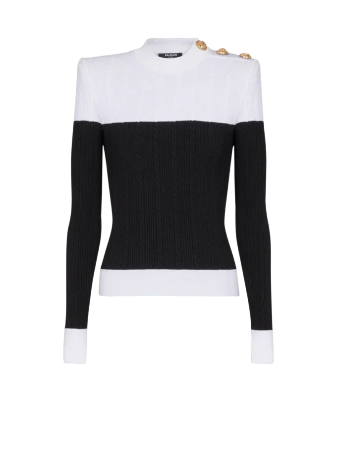 Maglia a maniche lunghe bicolore Maglia a maniche lunghe bicolore