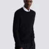 Maglione con motivo leopardato e lavorazione a maglia monogramma Maglione con motivo leopardato e lavorazione a maglia monogramma