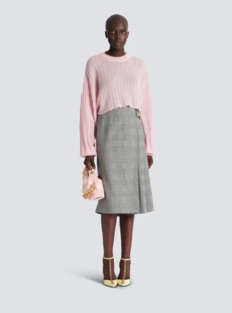 Maglione corto in mohair