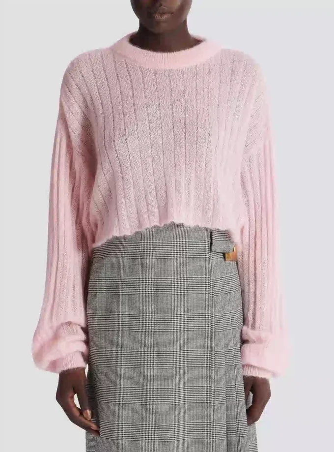 Maglione corto in mohair Maglione corto in mohair