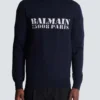 Maglione in lana merino con marchio Balmain Maglione in lana merino con marchio Balmain