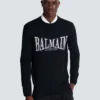 Maglione in maglia jacquard Balmain College Maglione in maglia jacquard Balmain College