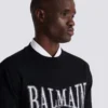 Maglione in maglia jacquard Balmain College Maglione in maglia jacquard Balmain College