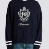 Maglione lavorato a maglia con emblema College Maglione lavorato a maglia con emblema College