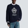 Maglione lavorato a maglia con emblema College Maglione lavorato a maglia con emblema College