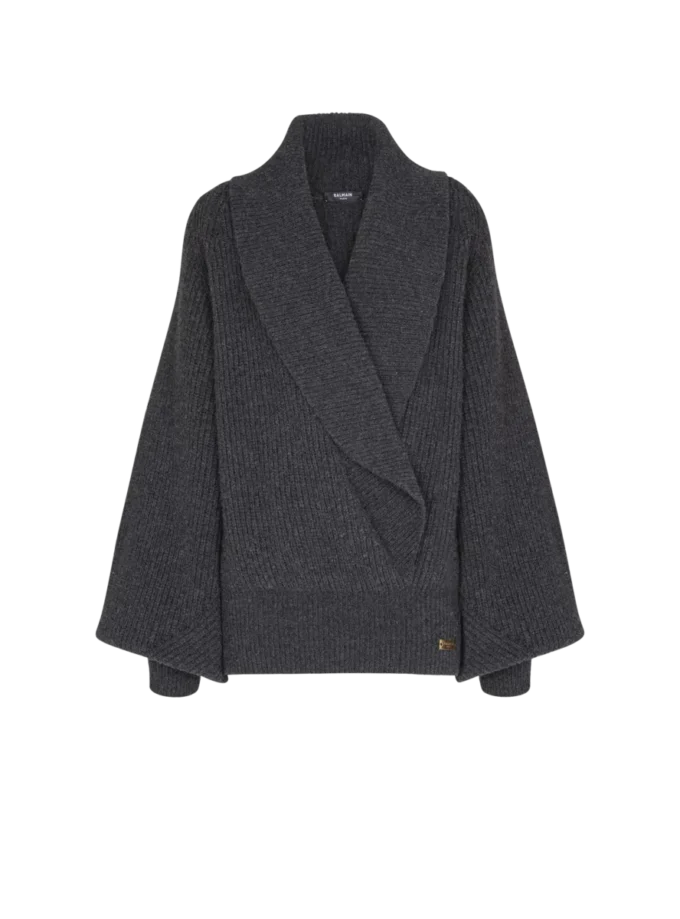 Maglione oversize con scollo incrociato Maglione oversize con scollo incrociato
