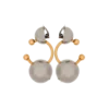 Mini orecchini a cerchio con piercing