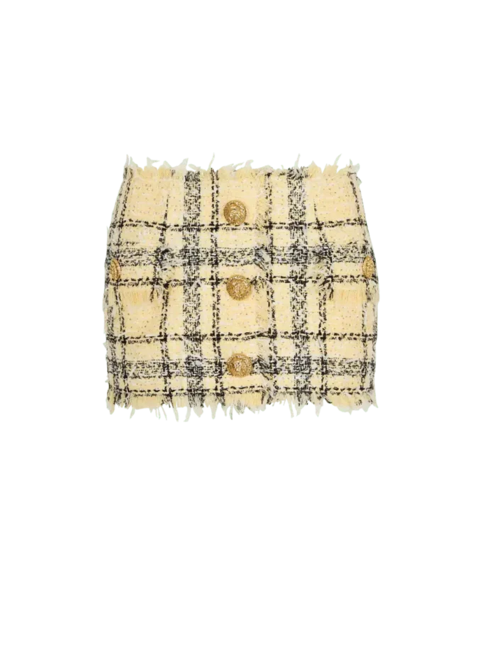 Minigonna in tweed glitterato Minigonna in tweed glitterato