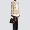 Minigonna in tweed glitterato Minigonna in tweed glitterato