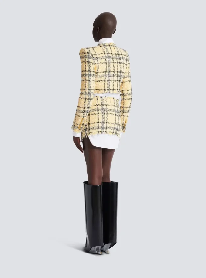 Minigonna in tweed glitterato Minigonna in tweed glitterato