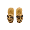 Mules Anthem in pelle di cavallino con stampa leopardata e pelliccia sintetica Mules Anthem in pelle di cavallino con stampa leopardata e pelliccia sintetica
