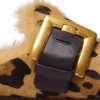 Mules Anthem in pelle di cavallino con stampa leopardata e pelliccia sintetica Mules Anthem in pelle di cavallino con stampa leopardata e pelliccia sintetica