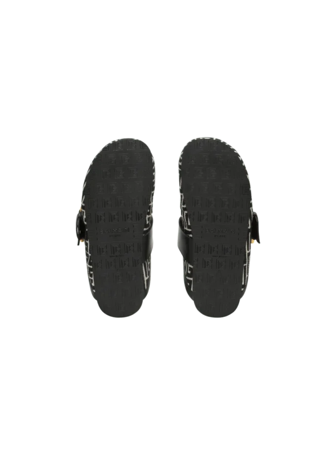 Mules Anthem in tela jacquard con monogramma PB Mules Anthem in tela jacquard con monogramma PB