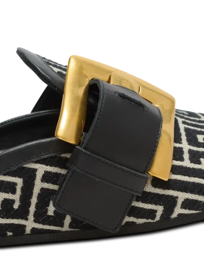 Mules Anthem in tela jacquard con monogramma PB Mules Anthem in tela jacquard con monogramma PB