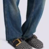 Mules Anthem in tela jacquard con monogramma PB Mules Anthem in tela jacquard con monogramma PB