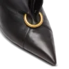 Mules in pelle di agnello con piercing frontale