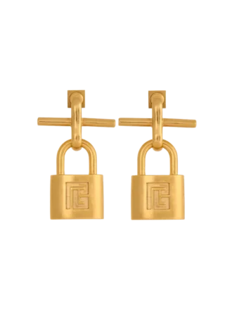 Orecchini a lucchetto Pulse in ottone