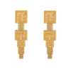 Orecchini pendenti PB 3D con cristalli