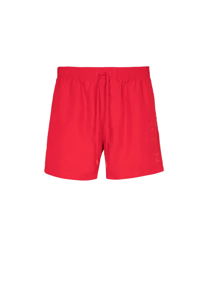 Pantaloncini da bagno ricamati Balmain Paris Pantaloncini da bagno ricamati Balmain Paris