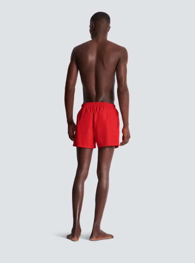 Pantaloncini da bagno ricamati Balmain Paris Pantaloncini da bagno ricamati Balmain Paris