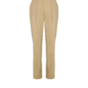 Pantaloni 7/8 con pinces in gabardine di cotone Pantaloni 7/8 con pinces in gabardine di cotone