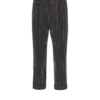 Pantaloni a gamba dritta con strisce di cristalli Pantaloni a gamba dritta con strisce di cristalli