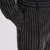 Pantaloni a gamba dritta con strisce di cristalli Pantaloni a gamba dritta con strisce di cristalli