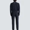 Pantaloni a gamba dritta in lana gessata Pantaloni a gamba dritta in lana gessata