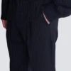 Pantaloni a gamba dritta in lana gessata Pantaloni a gamba dritta in lana gessata