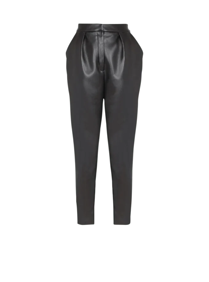 Pantaloni a vita alta in ecopelle Pantaloni a vita alta in ecopelle