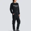 Pantaloni cargo con stampa Balmain Paris Pantaloni cargo con stampa Balmain Paris